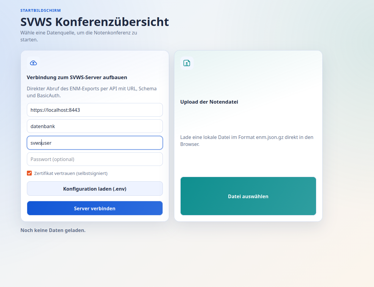 Login und Datenupload